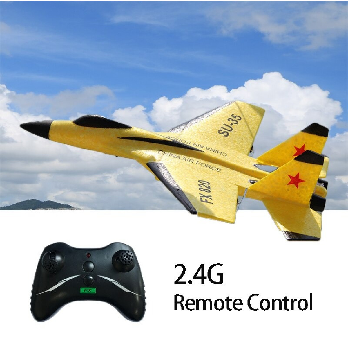 jouet avion de chasse avec télécommande