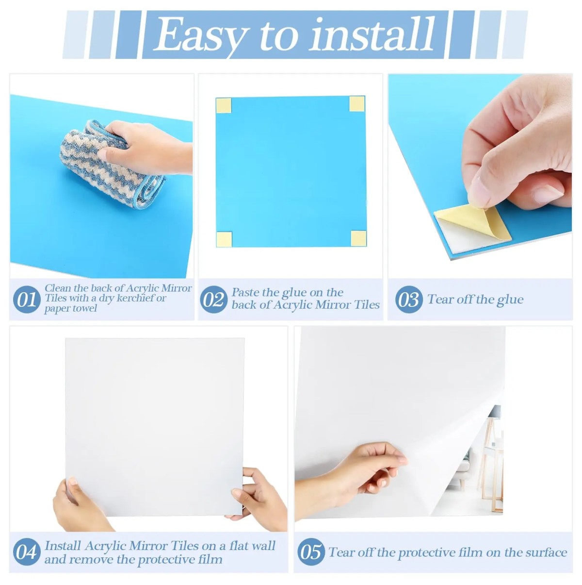 Androf mirror 4 pcs