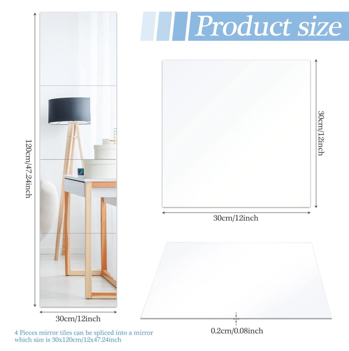 Androf mirror 4 pcs
