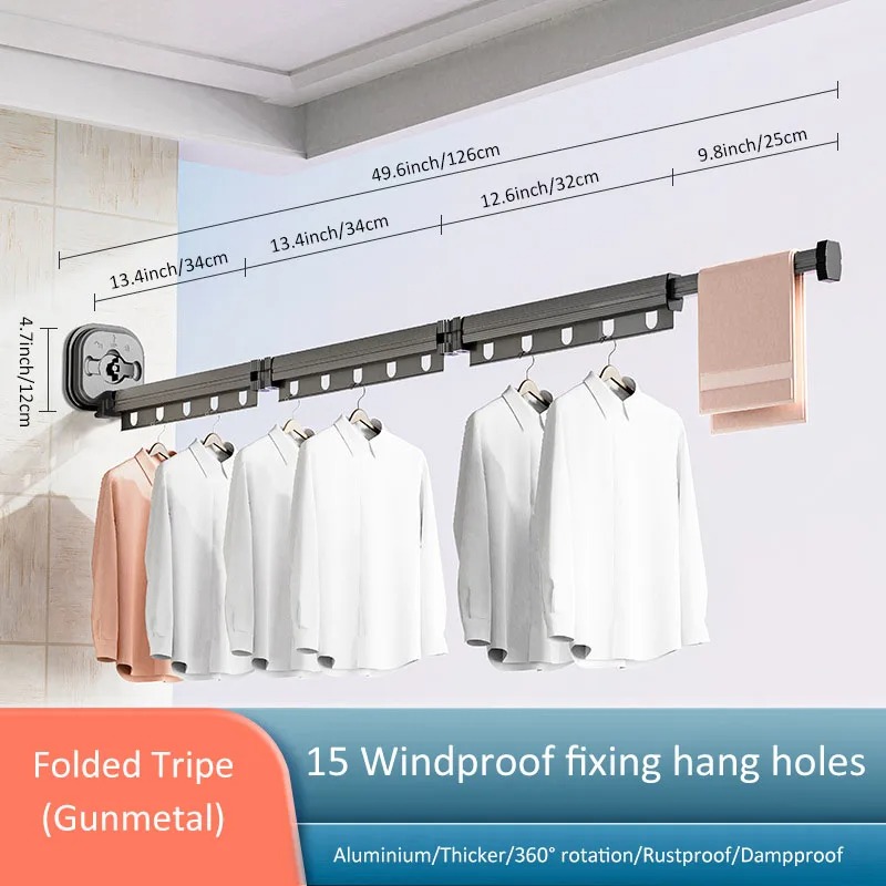 Androf Wall Mounted Clothes