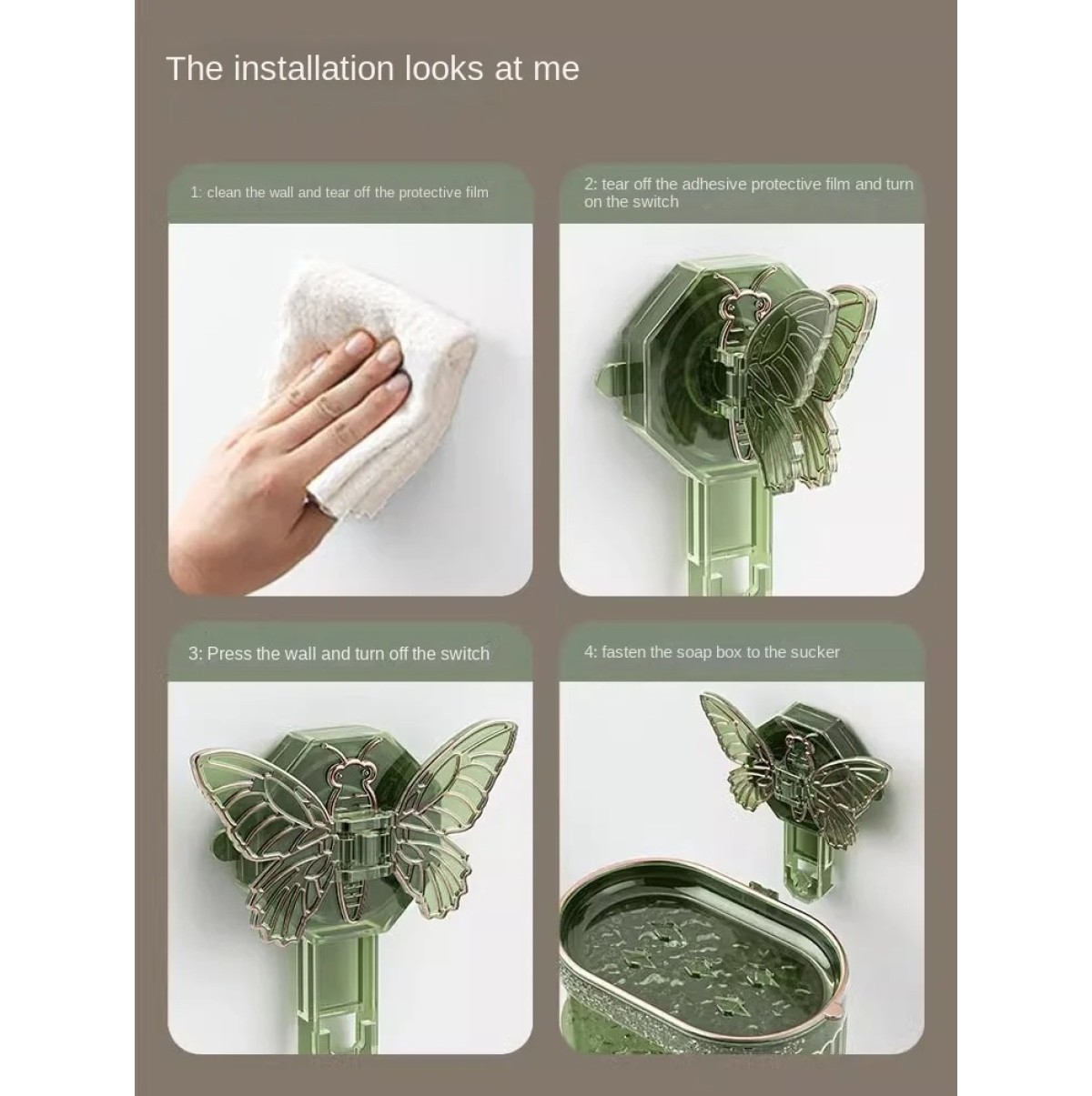 Shaped Soap Dish with Suction Cup