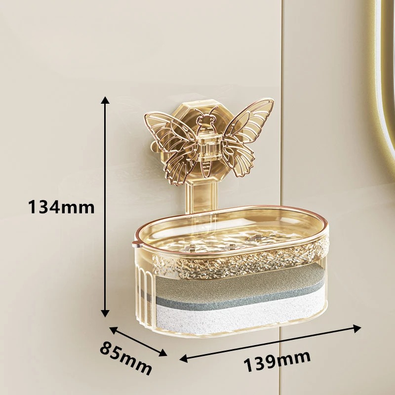 Shaped Soap Dish with Suction Cup