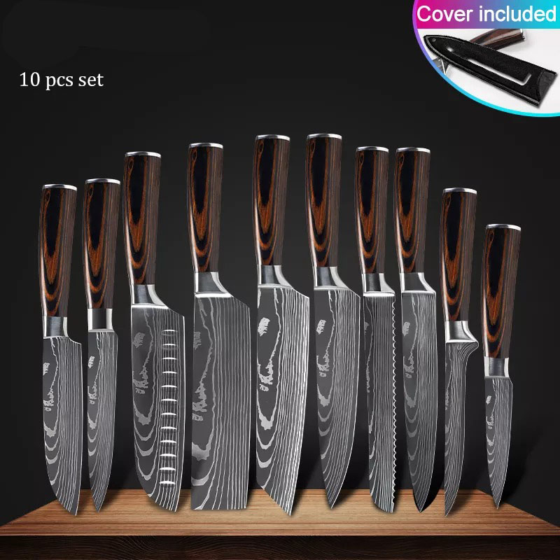 Pack de 10 couteaux de cuisine