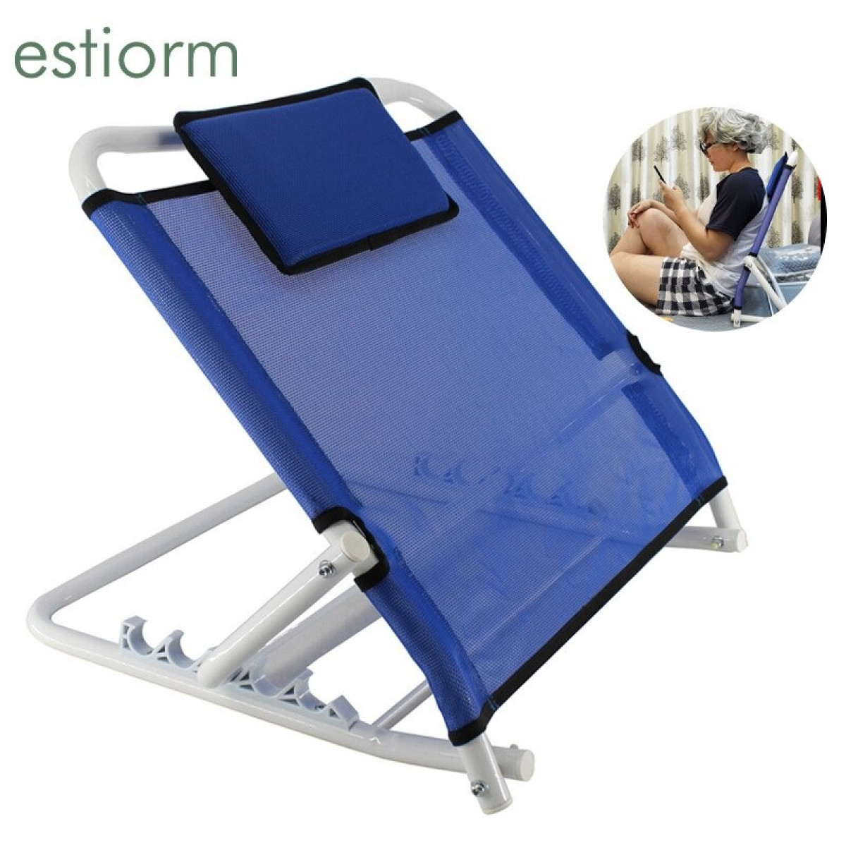 Backrest height adjustable in 5 levels