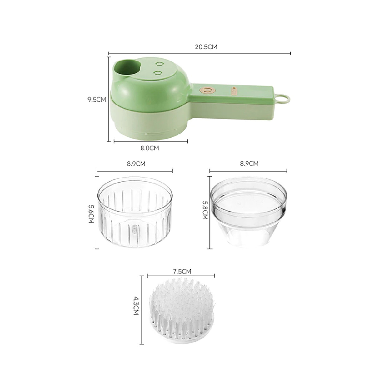 Androf 4 In 1 Electric Vegetable Cutter