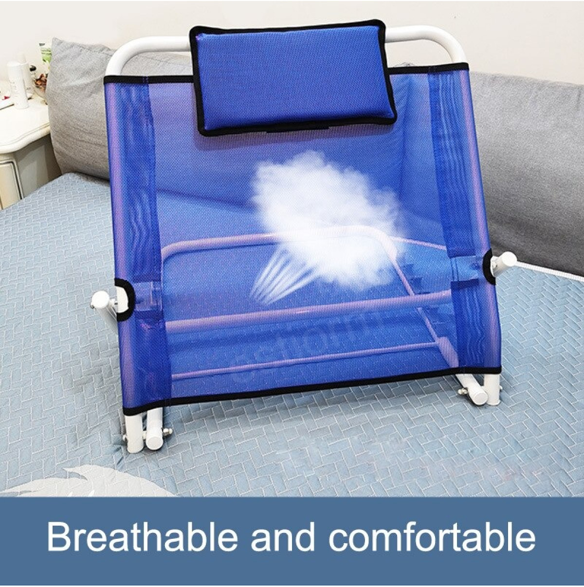 Backrest height adjustable in 5 levels