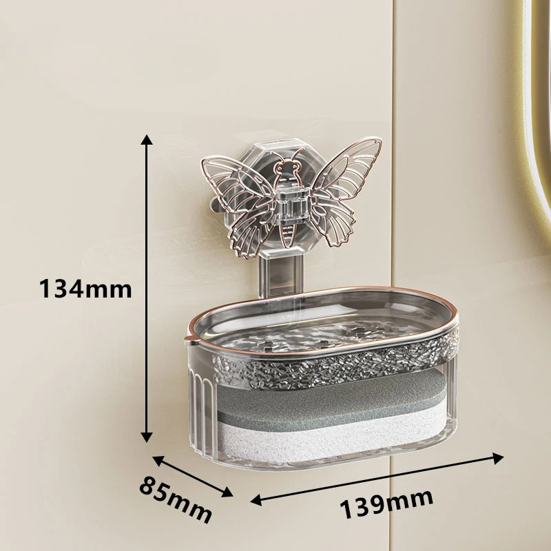 Shaped Soap Dish with Suction Cup