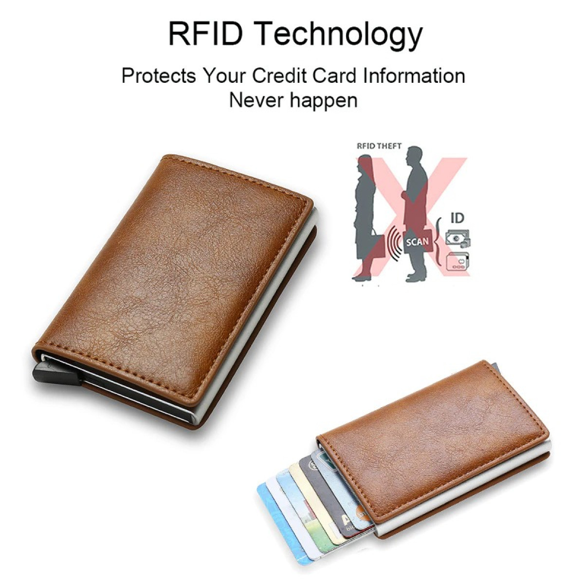 Unisex leather wallet