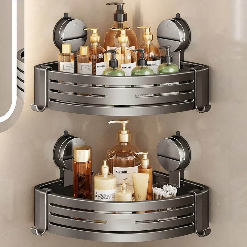 Space aluminum bathroom storage rack